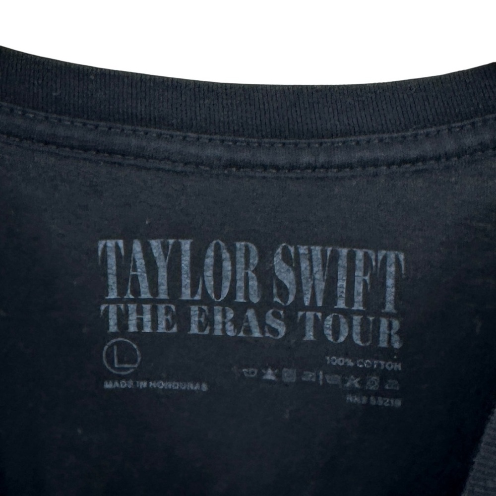 TAYLOR SWIFT The Eras Tour US Dates T-Shirt Black - Picture 5 of 5